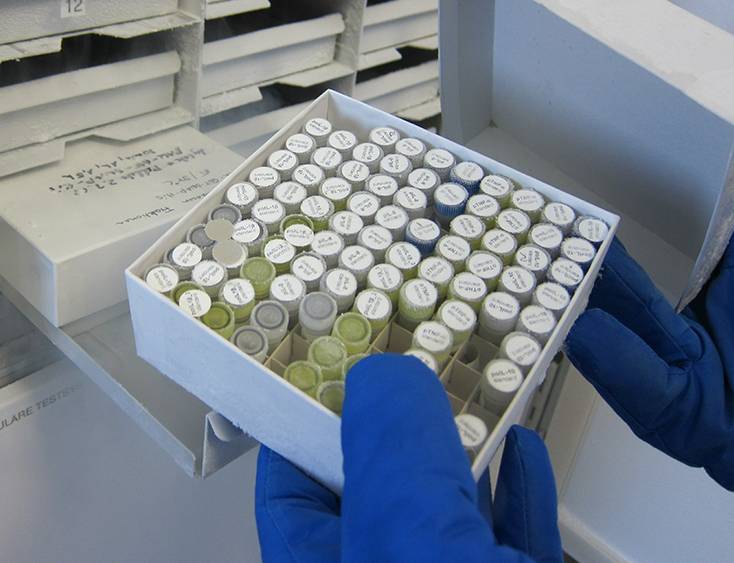 Biological samples courier transporting research specimens with temperature control